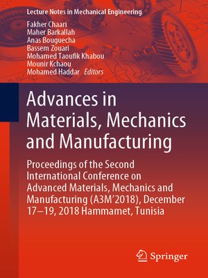 cover image of Advances in Materials, Mechanics and Manufacturing